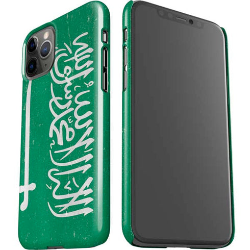 Saudi Arabia Flag Distressed iPhone 11 Pro Lite Case
